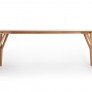 Oak-frame dining table