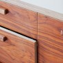 Walnut kitchen drawers