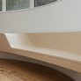 Curved ash bench
