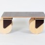 Coffee table on wheels with ply top